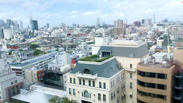 The view of Omotesando district from the Palacio Tower