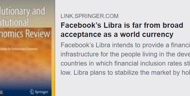 Facebook’s Libra is far from broad acceptance as a world currency